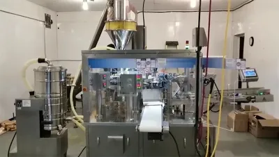 Powder Packaging Machine at Spain Customer's Facility