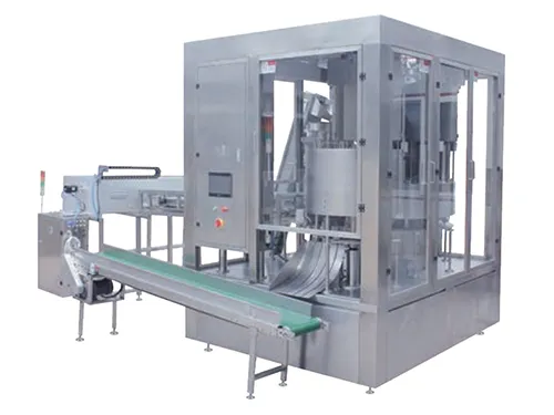 Continuous Rotary Spout Pouch Filling and Capping Machine